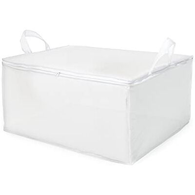 Compactor Úložná taška Milky na přikrývky, velikost L, 70 × 50 × 30 cm, bílá Compactor Úložná taška Milky na přikrývky, velikost L, 70 × 50 × 30 cm, bílá