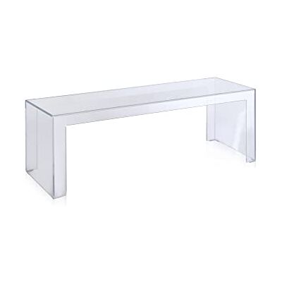 Kartell Neviditelná boční strana, stůl, čiré sklo, 120 x 40 x V 40 cm Kartell Neviditelná boční strana, stůl, čiré sklo, 120 x 40 x V 40 cm