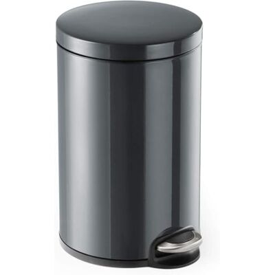 Durable Odpadkový koš 12 l pedálový kovový kulatý, s automatickým sklápěním a vyjímatelným vnitřním kbelíkem, 1 kus, 341158 Durable Odpadkový koš 12 l pedálový kovový kulatý, s automatickým sklápěním a vyjímatelným vnitřním kbelíkem, 1 kus, 341158