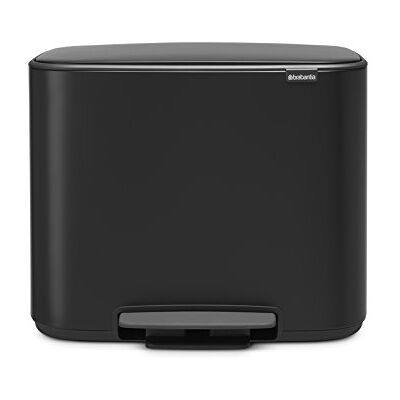 Brabantia Bo šlapací koš 11 plus 23 l odpadkový koš, kov, matná černá, 54 x 36,5 x 44 cm, 1 kus Brabantia Bo šlapací koš 11 plus 23 l odpadkový koš, kov, matná černá, 54 x 36,5 x 44 cm, 1 kus