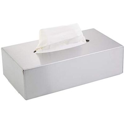 Axentia Box na kapesníky s montáží na stěnu, 8dílná sada z ušlechtilé oceli ve stříbrné barvě, velikost: 26 x 74 x 8,5 cm, 116941 Axentia Box na kapesníky s montáží na stěnu, 8dílná sada z ušlechtilé oceli ve stříbrné barvě, velikost: 26 x 74 x 8,5 cm, 116941