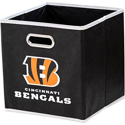 Franklin Sports Skládací úložný box NFL Cincinnati Bengals – skládací kostky NFL – vhodné pro organizér na odpadkové koše – úložná kostky týmu NFL Franklin Sports Skládací úložný box NFL Cincinnati Bengals – skládací kostky NFL – vhodné pro organizér na odpadkové koše – úložná kostky týmu NFL