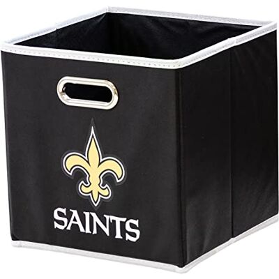 Franklin Sports Skládací úložný box NFL New Orleans Saints NFL, skládací kostka, úložná nádoba, vhodná na odpadkový koš, látka, NFL Team úložné kostky, jednotná velikost Franklin Sports Skládací úložný box NFL New Orleans Saints NFL, skládací kostka, úložná nádoba, vhodná na odpadkový koš, látka, NFL Team úložné kostky, jednotná velikost
