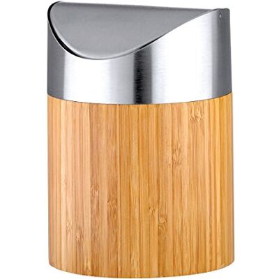 Axentia Kosmetický koš Bonja z plastu v barvě hnědá/šedá, rozměry: 12,50 x 12,50 x 17,50 cm, 116809 Axentia Kosmetický koš Bonja z plastu v barvě hnědá/šedá, rozměry: 12,50 x 12,50 x 17,50 cm, 116809