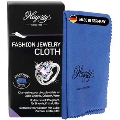 Hagerty Fashion Jewelry Cloth hadřík na čištění šperků 36 x 30 cm I impregnovaná utěrka na šperky ze 100% bavlny I efektivní lešticí hadřík na šperky pro módní šperk se zirkony, křišťálové kameny, Hagerty Fashion Jewelry Cloth hadřík na čištění šperků 36 x 30 cm I impregnovaná utěrka na šperky ze 100% bavlny I efektivní lešticí hadřík na šperky pro módní šperk se zirkony, křišťálové kameny,