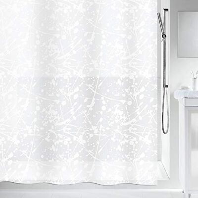 Spirella Protiplísňový sprchový závěs Bang antibakteriální, lze prát, vodotěsný PEVA 180 x 200 cm bílý Spirella Protiplísňový sprchový závěs Bang antibakteriální, lze prát, vodotěsný PEVA 180 x 200 cm bílý