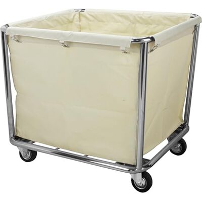 Saro Košík na prádlo – 900 × 650 × 850 mm – rám z ušlechtilé oceli – odnímatelný bavlněný pytel – pro cca 25 kg prádla model AF 264 Saro Košík na prádlo – 900 × 650 × 850 mm – rám z ušlechtilé oceli – odnímatelný bavlněný pytel – pro cca 25 kg prádla model AF 264