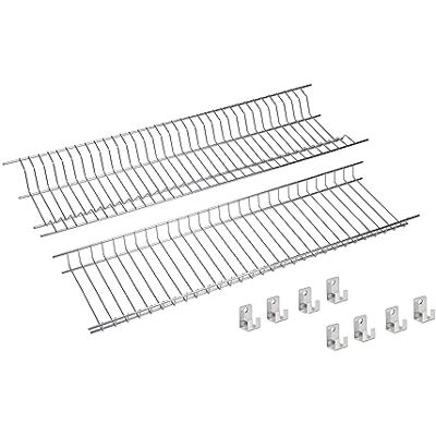 Sauvic Set mit Geschirr- und Gläserabtropfer aus Edelstahl für 75 cm breite Schränke Sauvic Set mit Geschirr- und Gläserabtropfer aus Edelstahl für 75 cm breite Schränke