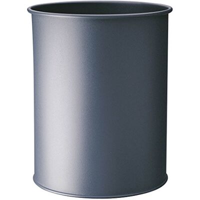 Durable Koš na odpadky kov kulatý 15 litrů, antracit, 330158 Durable Koš na odpadky kov kulatý 15 litrů, antracit, 330158