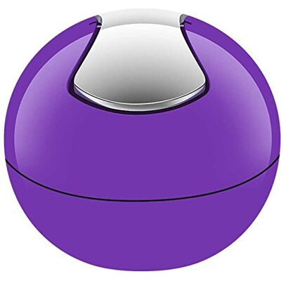 Spirella 10.14968 Kosmetický kbelík 1 litr Odpadkový koš Koš s výklopným víkem odpadkový koš na stolní koš bowl fialový Spirella 10.14968 Kosmetický kbelík 1 litr Odpadkový koš Koš s výklopným víkem odpadkový koš na stolní koš bowl fialový