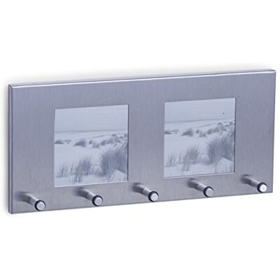 Zeller 13885 stojan na klíče s fotorámečkem z ušlechtilé oceli, cca 29 x 3,8 x 13 cm Zeller 13885 stojan na klíče s fotorámečkem z ušlechtilé oceli, cca 29 x 3,8 x 13 cm