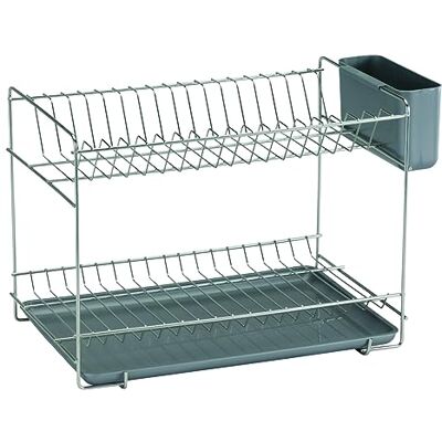 Sauvic Kleiner Edelstahl-Geschirrabtropfer, 38,5x25x28 cm Sauvic Kleiner Edelstahl-Geschirrabtropfer, 38,5x25x28 cm