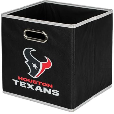 Franklin Sports Skládací úložný box NFL Houston Texans, skládací kostka NFL, úložná nádoba, vhodná na odpadkový koš, látka, NFL tým, úložné kostky, jednotná velikost Franklin Sports Skládací úložný box NFL Houston Texans, skládací kostka NFL, úložná nádoba, vhodná na odpadkový koš, látka, NFL tým, úložné kostky, jednotná velikost