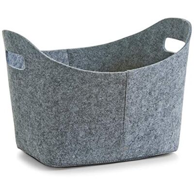 Zeller Koš 14311, oválný, plstěný, šedý, cca 37 x 28 x 25 cm Zeller Koš 14311, oválný, plstěný, šedý, cca 37 x 28 x 25 cm