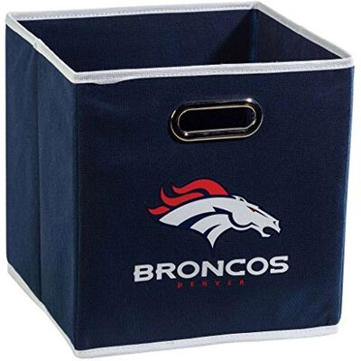 Franklin Sports Skládací úložný box NFL Denver Broncos, skládací kostka NFL, úložná nádoba, vhodná na odpadkový koš, látka, NFL tým, úložné kostky, jednotná velikost Franklin Sports Skládací úložný box NFL Denver Broncos, skládací kostka NFL, úložná nádoba, vhodná na odpadkový koš, látka, NFL tým, úložné kostky, jednotná velikost