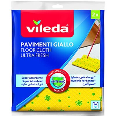 Vileda Hadřík na podlahu, žlutý, 2 kusy Vileda Hadřík na podlahu, žlutý, 2 kusy