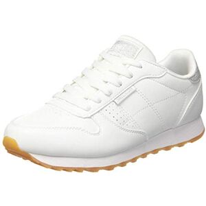 Skechers Dámské Og 85 Old School Cool vysoké tenisky, White Duraleather Silver Glitter Trim Skechers Dámské Og 85 Old School Cool vysoké tenisky, White Duraleather Silver Glitter Trim