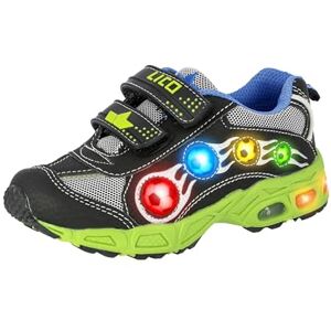 Lico Chlapecké tenisky Adrian V Blinky, Černá Královská modrá zelená Lico Chlapecké tenisky Adrian V Blinky, Černá Královská modrá zelená