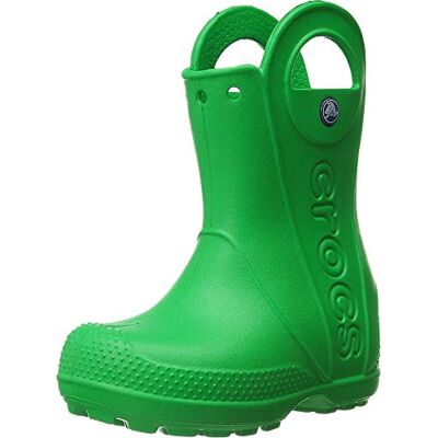 Crocs Unisex Dětské boty Handle It Rain Boot Kids, Trávově zelená, 22/23 EU Crocs Unisex Dětské boty Handle It Rain Boot Kids, Trávově zelená, 22/23 EU
