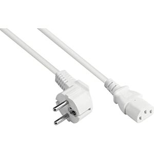 Good Connections Síťový kabel – 1,5 m – konektor s ochranným kontaktem typ E+F (CEE 7/7, úhlový) na C13 zdířku pro studené spotřebiče (přímý) – měděný vodič CU – 0,75 mm² – kabel ke studeným Good Connections Síťový kabel – 1,5 m – konektor s ochranným kontaktem typ E+F (CEE 7/7, úhlový) na C13 zdířku pro studené spotřebiče (přímý) – měděný vodič CU – 0,75 mm² – kabel ke studeným