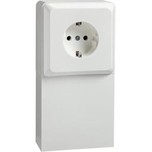 Schneider Electric Elso Schuko zásuvka v nosiči zařízení s výstupem šachty, 1 přihrádka, 16 A, renovace, zásuvná svorka, čistě bílá, číslo výrobku 505404, 1 kus Schneider Electric Elso Schuko zásuvka v nosiči zařízení s výstupem šachty, 1 přihrádka, 16 A, renovace, zásuvná svorka, čistě bílá, číslo výrobku 505404, 1 kus