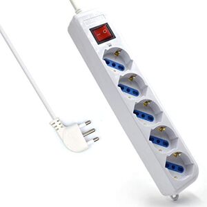 Ewent EW3926 vícenásobná zásuvka/zásuvková lišta s 5 místy, 250 V / 2 500 W Ewent EW3926 vícenásobná zásuvka/zásuvková lišta s 5 místy, 250 V / 2 500 W