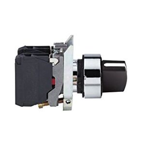 Schneider Electric Volitelný spínač Harmony XB4, kov, 22 mm, 3 polohy, záklopný, 2S, černý, číslo výrobku XB4BD33 Schneider Electric Volitelný spínač Harmony XB4, kov, 22 mm, 3 polohy, záklopný, 2S, černý, číslo výrobku XB4BD33