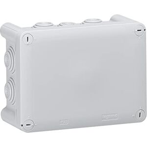 Legrand – Rechteckige Anschlussdose – 180 x 140 x 86 mm – Plexo-Verschluss mit 1–4 Drehungen – Grau Legrand – Rechteckige Anschlussdose – 180 x 140 x 86 mm – Plexo-Verschluss mit 1–4 Drehungen – Grau