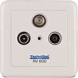 TechniSat TECHNIPRO RV 600-10 – průchozí krabice na omítku, pro satelitu, TV, kabelovou televizi, rádio, unicable, 10 dB, bílá TechniSat TECHNIPRO RV 600-10 – průchozí krabice na omítku, pro satelitu, TV, kabelovou televizi, rádio, unicable, 10 dB, bílá