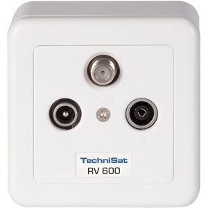 TechniSat TECHNIPRO RV 600-13 – průchozí krabice na omítku, pro satelitu, TV, kabelovou televizi, rádio, unicable, 13 dB, bílá TechniSat TECHNIPRO RV 600-13 – průchozí krabice na omítku, pro satelitu, TV, kabelovou televizi, rádio, unicable, 13 dB, bílá