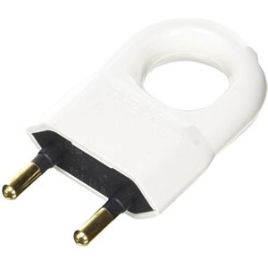 Legrand Plug keine Erde 6 A mit Ring, weiß Legrand Plug keine Erde 6 A mit Ring, weiß