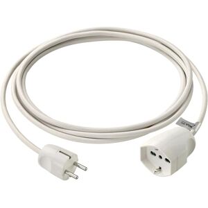 VIMAR 0P32400.B Lineares Verlängerungskabel, 3 m, wiedereinsetzbarer Schuko-Stecker, Universal Standard Italienisch P40 VIMAR 0P32400.B Lineares Verlängerungskabel, 3 m, wiedereinsetzbarer Schuko-Stecker, Universal Standard Italienisch P40