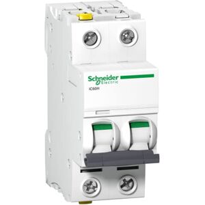 Schneider Electric A9F06206 Leitungsschutzschalter iC60H, 2P, 6A, B Charakteristik, Weiss Schneider Electric A9F06206 Leitungsschutzschalter iC60H, 2P, 6A, B Charakteristik, Weiss