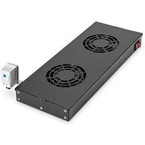 Digitus Jednotka ventilátoru 19" 1HE montáž do racku nebo střechy pro VarioFLEX skříně 2x ventilátor termostat černá Digitus Jednotka ventilátoru 19" 1HE montáž do racku nebo střechy pro VarioFLEX skříně 2x ventilátor termostat černá