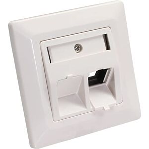 InLine Sada rámů pro 2x RJ45 Keystone modul, SNAP-In, pod omítku, s popisovacím polem a ochranou proti prachu, síťová zásuvka bílá RAL9010, 76201R InLine Sada rámů pro 2x RJ45 Keystone modul, SNAP-In, pod omítku, s popisovacím polem a ochranou proti prachu, síťová zásuvka bílá RAL9010, 76201R