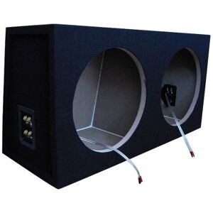 Necom MDF dvojitý kryt subwooferu 12 palců/30 cm 2x přípojka Necom MDF dvojitý kryt subwooferu 12 palců/30 cm 2x přípojka