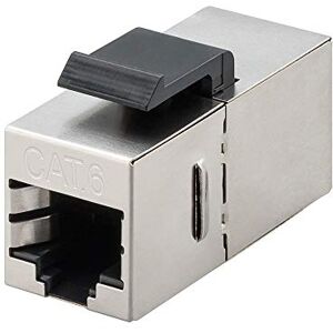 Goobay 96100 Keystone modul RJ45 konektor / CAT 6 spojka 250 MHz / STP Ethernet zdířka 8P8C / systém snap-in / síťový kabel prodloužení / kov Goobay 96100 Keystone modul RJ45 konektor / CAT 6 spojka 250 MHz / STP Ethernet zdířka 8P8C / systém snap-in / síťový kabel prodloužení / kov