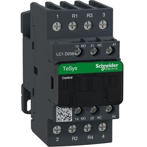 Schneider Electric Výkonový stykač TeSys Control LC1D, 4pólový, +1S+1Ö, cívka 230 V AC, číslo výrobku LC1D258P7 Schneider Electric Výkonový stykač TeSys Control LC1D, 4pólový, +1S+1Ö, cívka 230 V AC, číslo výrobku LC1D258P7
