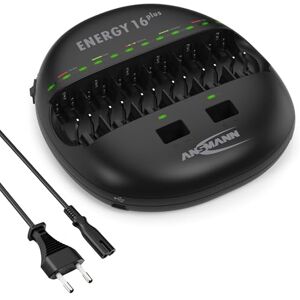 Ansmann Nabíječka s LED indikací pro NI-MH NI-CD AAA AA Baby C Mono D 9V bloková baterie, rychlé nabíjení, nabíjení zařízení s USB nabíjením, péče o baterii Ansmann Nabíječka s LED indikací pro NI-MH NI-CD AAA AA Baby C Mono D 9V bloková baterie, rychlé nabíjení, nabíjení zařízení s USB nabíjením, péče o baterii
