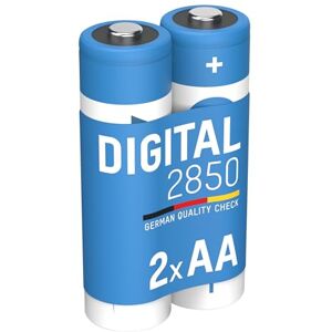 Ansmann Baterie AA typ 2850 mAh NiMH 1,2 V Mignon AA dobíjecí baterie, s vysokou kapacitou ideální pro vysoké požadavky na proud, jako je kamera, foto blesk, kapesní svítilna, ovladač (2 kusy) Ansmann Baterie AA typ 2850 mAh NiMH 1,2 V Mignon AA dobíjecí baterie, s vysokou kapacitou ideální pro vysoké požadavky na proud, jako je kamera, foto blesk, kapesní svítilna, ovladač (2 kusy)