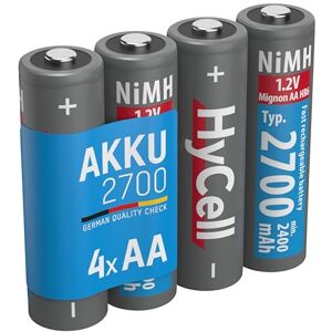 Ansmann HyCell dobíjecí baterie Mignon AA 2700 mAh NiMH bez paměťového efektu 4dílné balení foto baterie digitální kamera baterie na hraní Ansmann HyCell dobíjecí baterie Mignon AA 2700 mAh NiMH bez paměťového efektu 4dílné balení foto baterie digitální kamera baterie na hraní