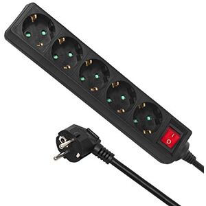 Maclean MCE226G 5násobná zásuvková lišta s vypínačem, vícenásobná zásuvka, lišta, dětská ochrana, Schuko 3500 W, 1,4 m Maclean MCE226G 5násobná zásuvková lišta s vypínačem, vícenásobná zásuvka, lišta, dětská ochrana, Schuko 3500 W, 1,4 m