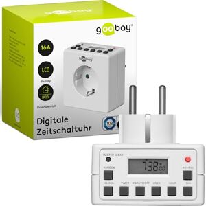 Goobay Digitální denní a týdenní spínací hodiny; NK Zsu 4 digitální spínací hodiny, 1x Goobay Digitální denní a týdenní spínací hodiny; NK Zsu 4 digitální spínací hodiny, 1x