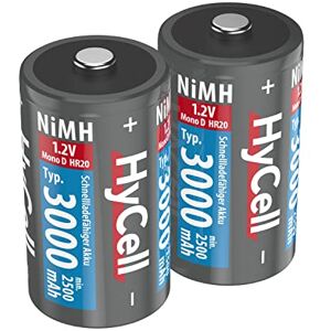 Ansmann HyCell dobíjecí baterie Mono D Typ 3000 mAh NiMH bez paměťového efektu balení 2 ks foto baterie digitální fotoaparát akumulátor na hraní Ansmann HyCell dobíjecí baterie Mono D Typ 3000 mAh NiMH bez paměťového efektu balení 2 ks foto baterie digitální fotoaparát akumulátor na hraní