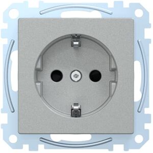 Schneider Electric Merten Schuko zásuvka, 1dílná, ochrana proti dotyku, zásuvné svorky, systém M, hliník, číslo výrobku MEG2300-0460 Schneider Electric Merten Schuko zásuvka, 1dílná, ochrana proti dotyku, zásuvné svorky, systém M, hliník, číslo výrobku MEG2300-0460