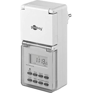 Goobay Digitální spínací hodiny 51301 / IP44 / programovatelné / vnitřní a venkovní použití / LCD displej / snadno ovladatelný / -10 °C 40 °C / možný trvalý provoz / Back Up baterie na 4 dny / bílá Goobay Digitální spínací hodiny 51301 / IP44 / programovatelné / vnitřní a venkovní použití / LCD displej / snadno ovladatelný / -10 °C 40 °C / možný trvalý provoz / Back Up baterie na 4 dny / bílá