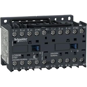 Schneider Electric TeSys K LC2K oboustranný stykač / 24 V ac cívka, 3pólová 3 spínač, 690 V ac / 6 A, reverzní Schneider Electric TeSys K LC2K oboustranný stykač / 24 V ac cívka, 3pólová 3 spínač, 690 V ac / 6 A, reverzní