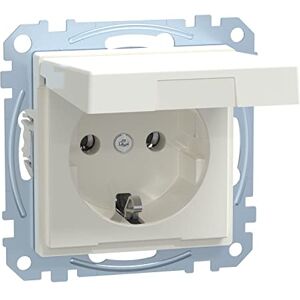 Schneider Electric Merten Schuko zásuvka se sklápěcím víkem, systém M, zásuvné svorky, polární bílá lesklá, číslo výrobku MEG2311-0319 Schneider Electric Merten Schuko zásuvka se sklápěcím víkem, systém M, zásuvné svorky, polární bílá lesklá, číslo výrobku MEG2311-0319