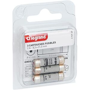 Legrand leg92920 Kartusche Sicherungen 2 A/8,5 x 31,5 mm/Set von 3 Legrand leg92920 Kartusche Sicherungen 2 A/8,5 x 31,5 mm/Set von 3
