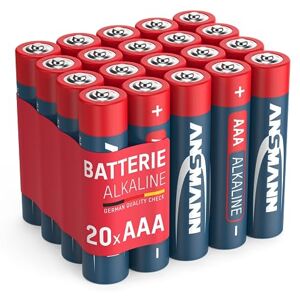 Ansmann Alkalická baterie Micro AAA LR03 1,5 V Longlife alkalické baterie úsporný balíček v praktickém zásobním boxu 20 kusů ideální pro dálkové ovládání, nástěnné hodiny, váhy, ovladače atd. Ansmann Alkalická baterie Micro AAA LR03 1,5 V Longlife alkalické baterie úsporný balíček v praktickém zásobním boxu 20 kusů ideální pro dálkové ovládání, nástěnné hodiny, váhy, ovladače atd.